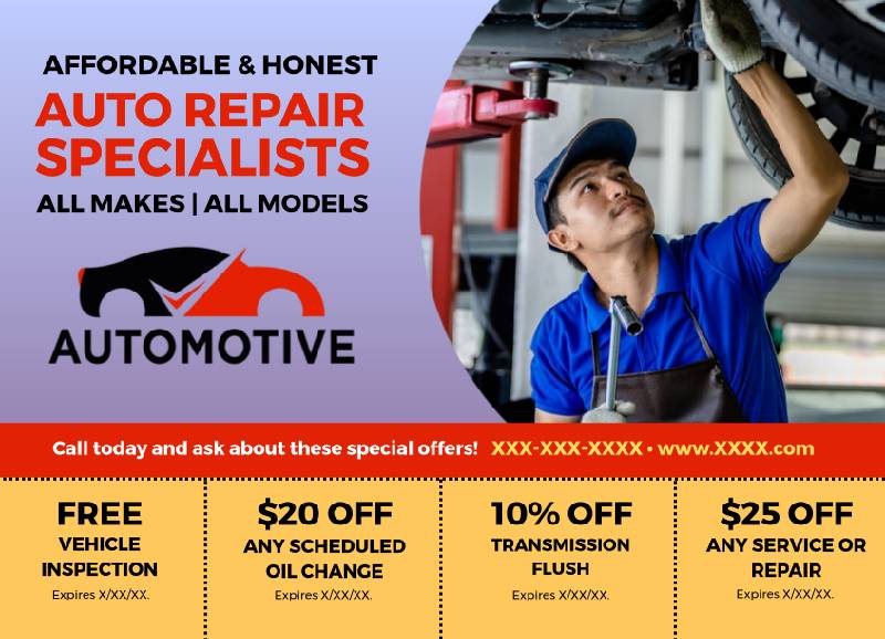 Direct Mail Marketing for Automotive Repair in South Orange, NJ