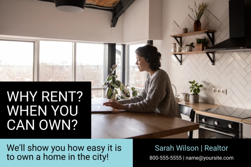 Postcard for real estate investment firm in Fuquay-Varina, NC