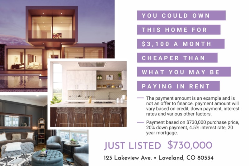 Postcard for commercial real estate brokerage in Louisville, KY