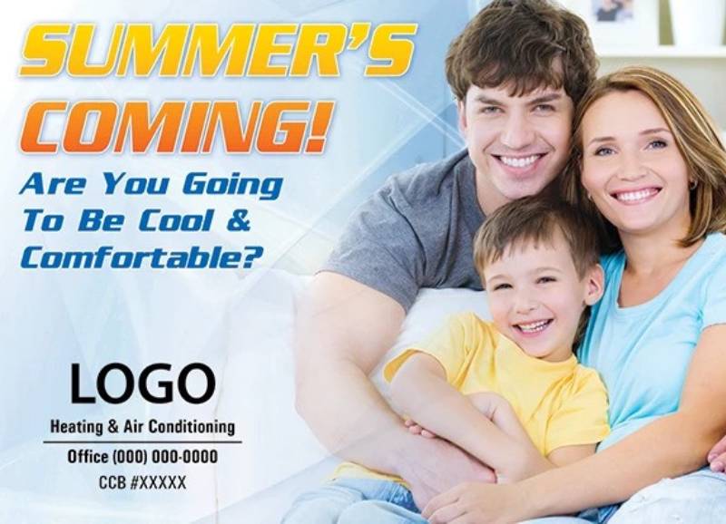 Direct mail marketing for local HVAC company in Timonium, MD