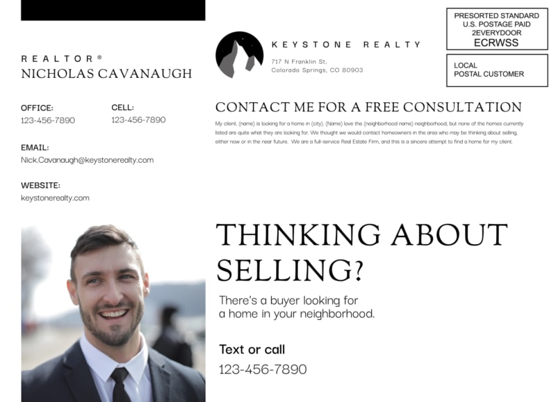 Postcard for coastal real estate brokerage in Honolulu, HI