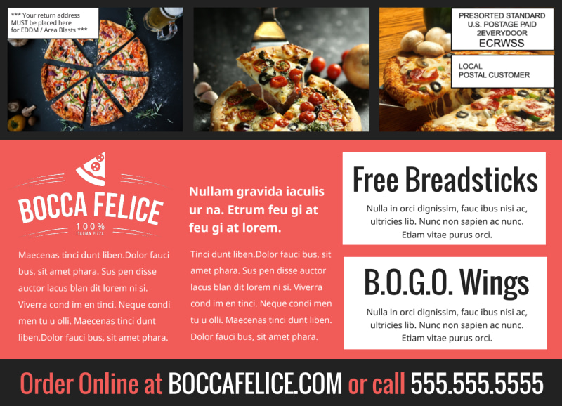 A breakfast-and-bakery café EDDM in Raleigh, NC