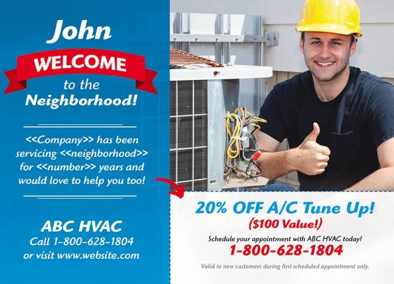 direct mail marketing in Arlington for HVAC