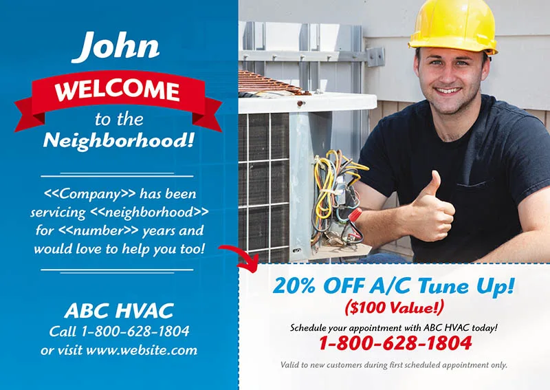 direct mail marketing in Arlington for HVAC