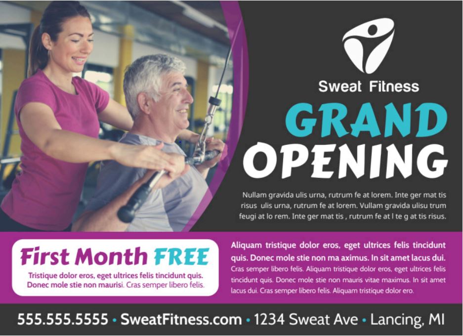 EDDM in Hampton for gyms