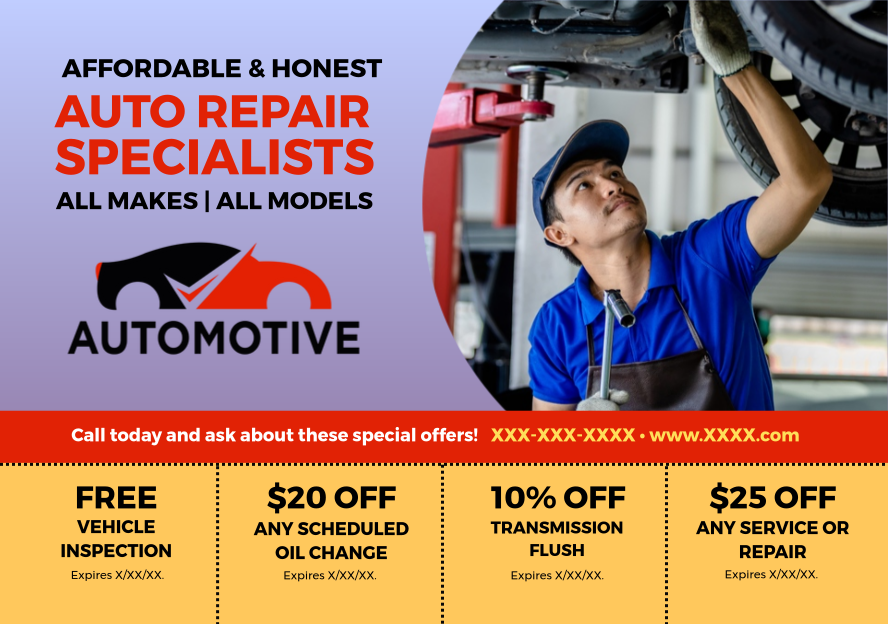 Direct Mail Marketing for Automotive Repair in South Orange, NJ
